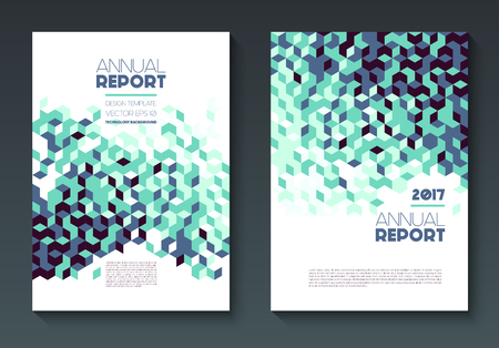 Vector annual report templatesのイラスト素材