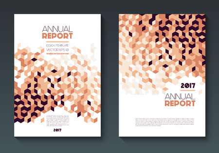 Vector annual report templatesのイラスト素材