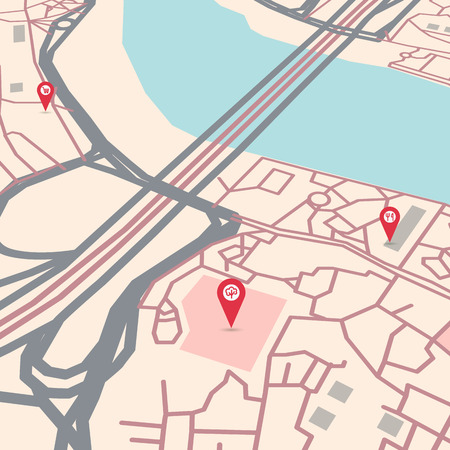 Vector city map