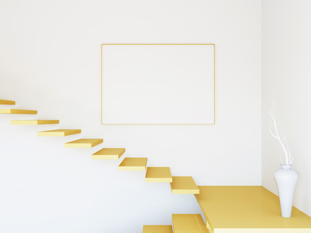 3d interior mockupの写真素材