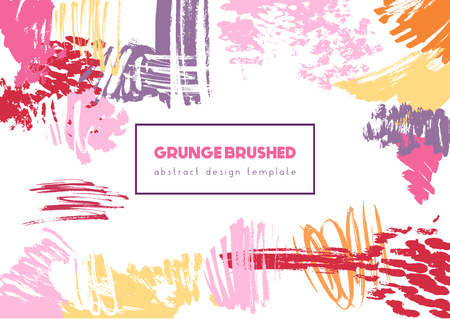 Grunge brush headerのイラスト素材