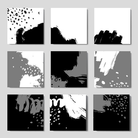 Modern brush vector postcard templateの写真素材