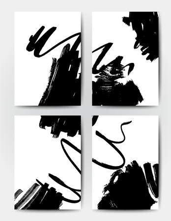 Vector brush grunge templatesのイラスト素材