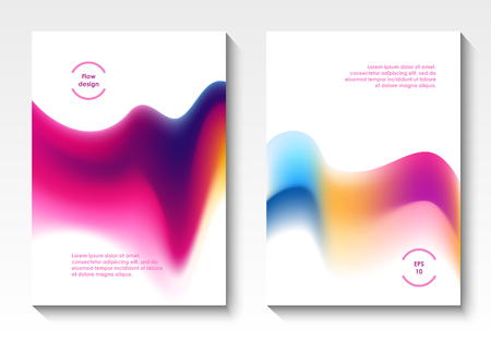 Flow design vector coversのイラスト素材