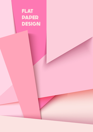 Abstract polygonal background flat paper designのイラスト素材