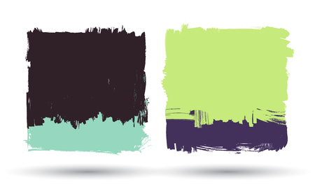 Grunge brush bannersのイラスト素材