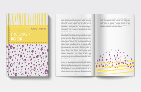 Book design templateのイラスト素材