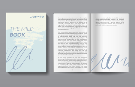 Book design templateのイラスト素材