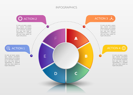 Modern infographic conceptのイラスト素材