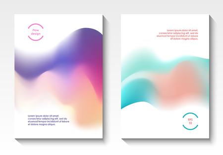 Flow design vector coversのイラスト素材