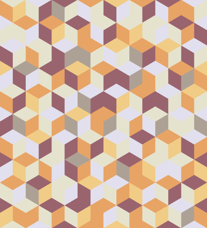 Vector seamless geometric pattern with flat trianglesのイラスト素材