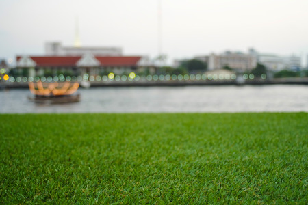 Lawn at Chaophraya riverside
