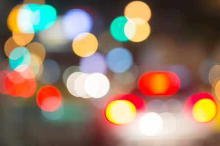 blur abstract cars on the road at night backgroundの写真素材