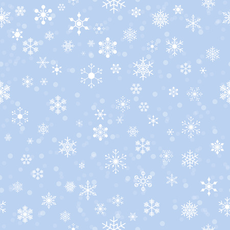 seamless snowflakes on plain background for christmas, new yearのイラスト素材