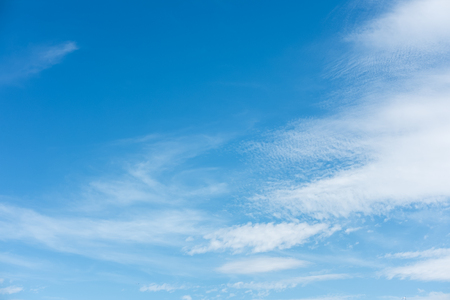 Blue sky with cloudの写真素材