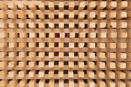 wood pilesの写真素材