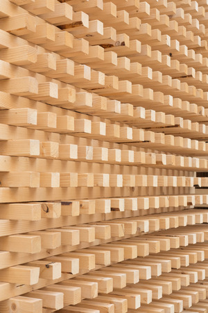 wood pilesの写真素材