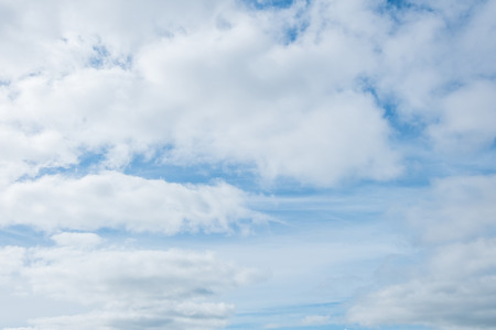 Blue sky with cloudの写真素材