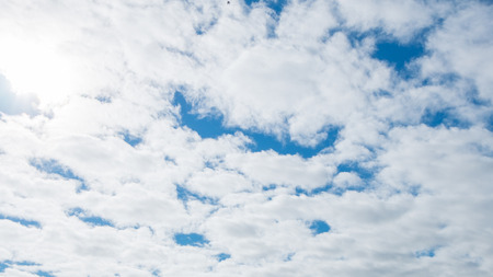 Blue sky with cloudの写真素材