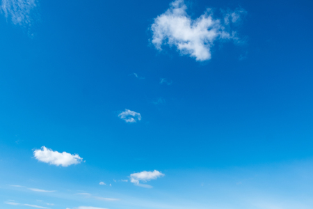 Blue sky with cloudの写真素材