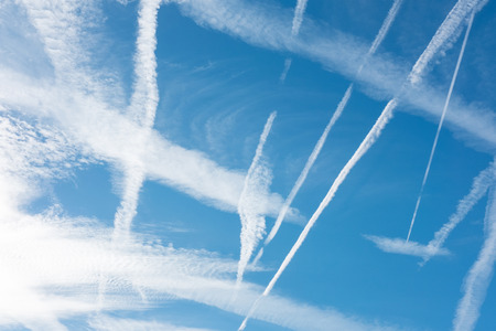 Blue sky with cloudの写真素材