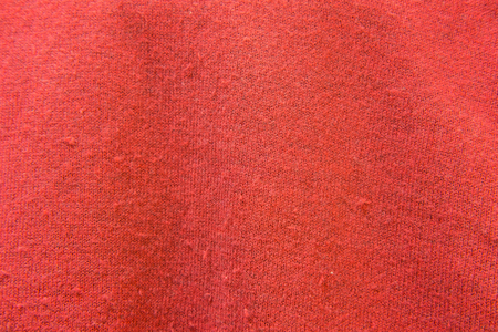 Close Up of Red Knitwear Fabric. Texture, Backgroundの写真素材