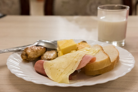 Russian Breakfast, soft focusの写真素材