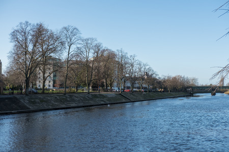 York, United Kingdom. 4 January 2017 : View of Building along River Ouse, York, Englandのeditorial素材