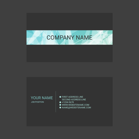 Colorful Abstract Business Card Templatesのイラスト素材