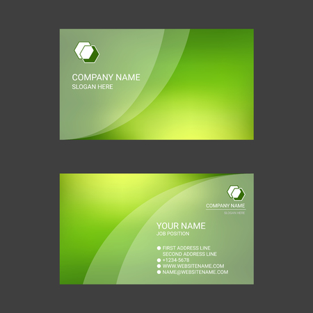 Colorful Abstract Business Card Templatesのイラスト素材
