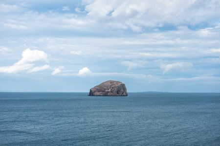 The Bass Rock, an island which is a part of the Firth of Forth in the east of Scotlandの写真素材