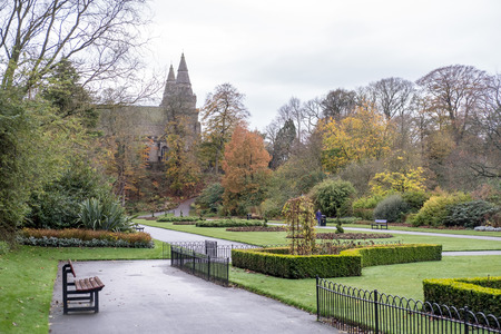 St Machar's Cathedral, a church in Aberdeen, Scotland. It is located to the north of the city centre.の写真素材