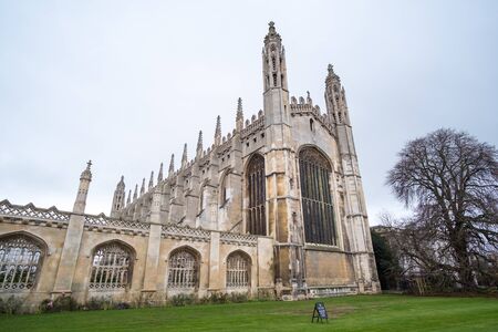 View of King's College, University of Cambridge.の写真素材