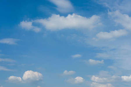 Blue sky with cloud backgroundの写真素材