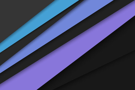Modern Blue, Purple and Black abstract design geometric background, paper styleのイラスト素材