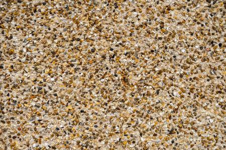 Gravel Stone wall texture for backgroundの写真素材