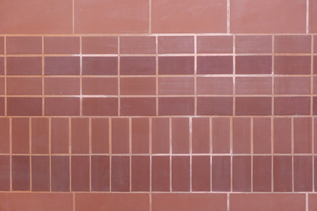 Close up photo of Red Brick Wall with pattern, Texture Background