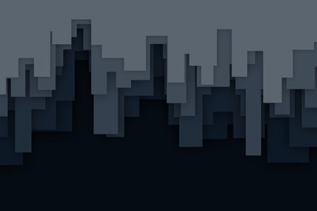 Modern building abstract design background, paper styleの写真素材
