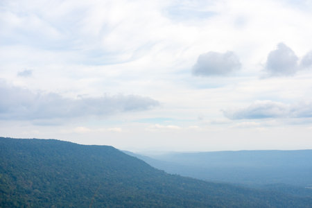 Scenic view, landscape of Khao Yai National Park in Thailandの写真素材