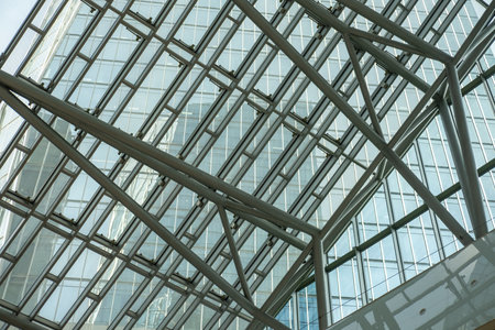 Close up detail of skylight structure