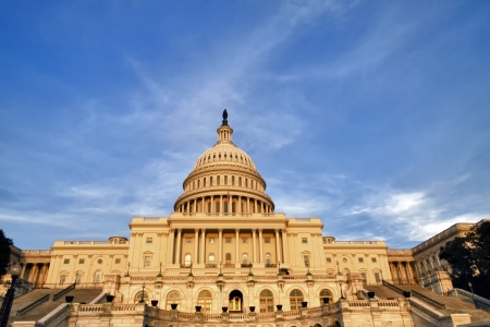 The United States Congress on the mall in Washington D C のeditorial素材