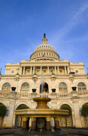 The United States Capitol Building on the mall in Washington D C の写真素材