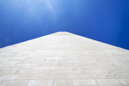 The side of the Washington Monument in Washington D.C