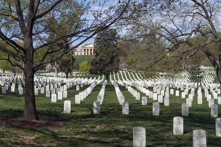 The Arlington National Cemetery in Virginia; USAのeditorial素材