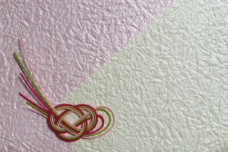 handmade Japanese ornaments with copy space