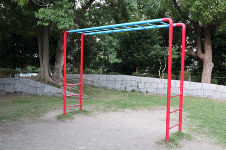 Monkey bars in the park