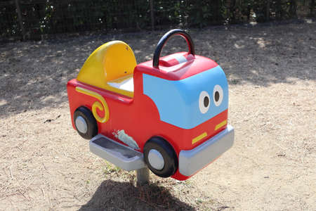 Car rocking playset in Japanの写真素材