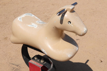 horse locking playset in Japan.の写真素材