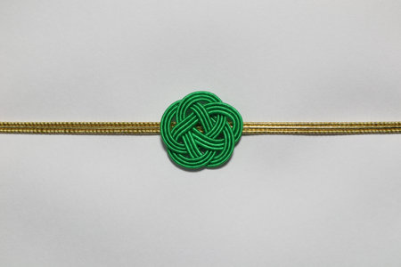 Handmade Japanese ornaments with copy space.の写真素材