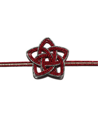 Star knot on a white background.の写真素材
